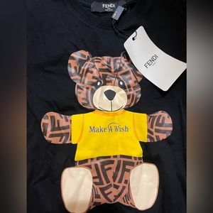 Brand new fendi kids shirt girls size 6-7 T